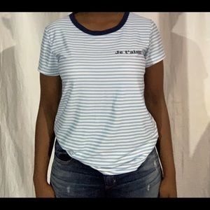 Blue and White Stripped Shirt